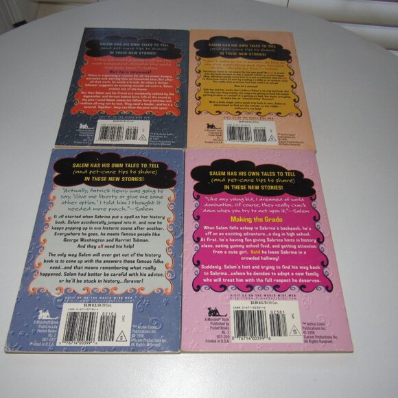 Sabrina the Teenage Witch - Salem’s Tails Book Lot (4 Titles, Minstrel Books - Picture 2 of 3